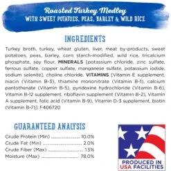 Purina Beneful Prepared Meals Roasted Turkey Medley With Wild Rice, Peas & Barley Wet Dog Food -Snuggle Paws 100183 PT4. AC SS1800 V1700161525