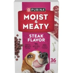 Moist & Meaty Steak Flavor Dry Dog Food