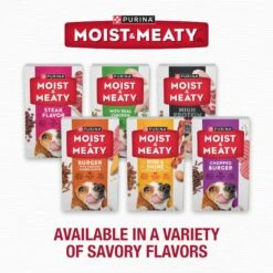 Moist & Meaty Steak Flavor Dry Dog Food -Snuggle Paws 100208 PT6. AC SS1800 V1700157707