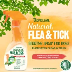 TropiClean Natural Flea & Tick Dog & Bedding Spray -Snuggle Paws 101340 PT2. AC SS1800 V1684454076