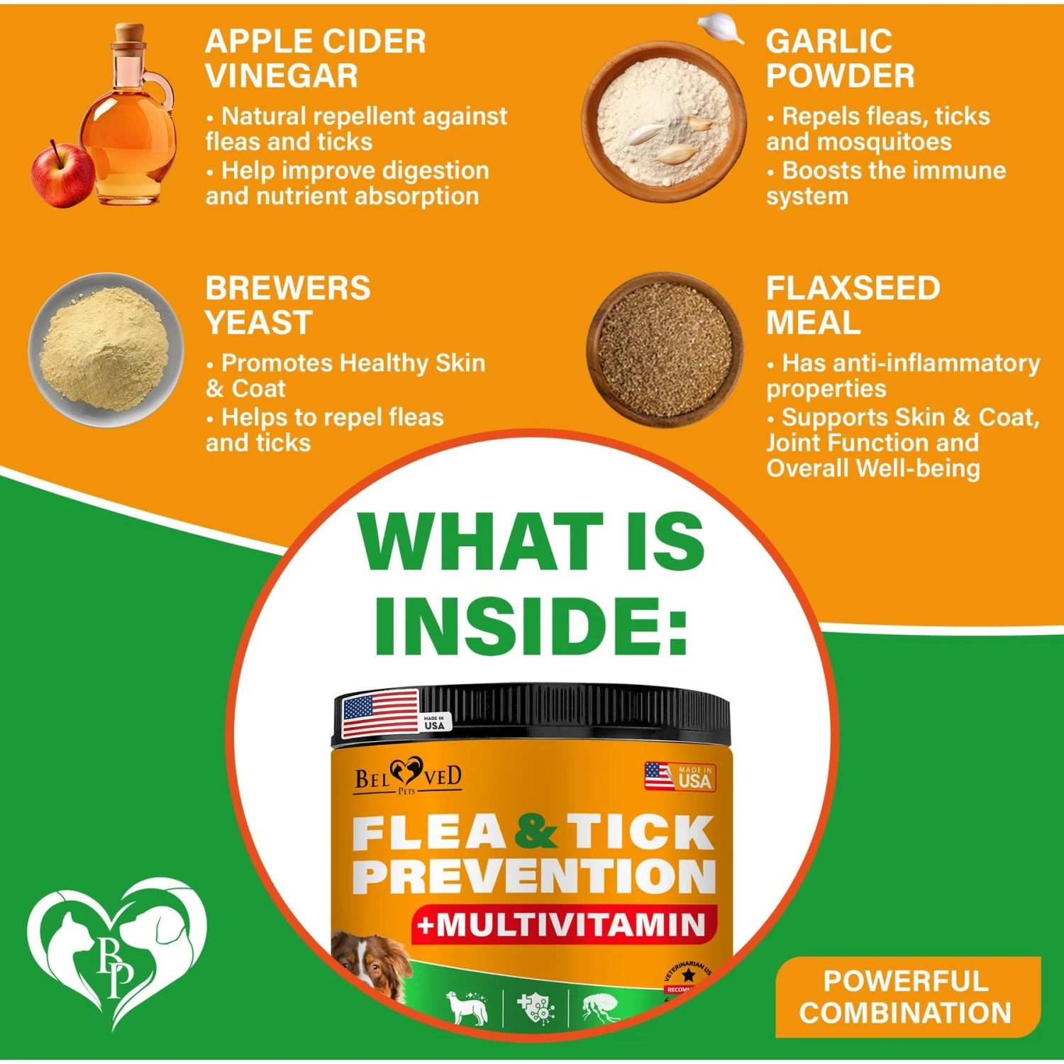 Beloved Pets Flea & Tick Prevention + Complex Multivitamin Chicken Flavored Soft Chew Flea & Tick Prevention Supplement For Dogs, 10-oz Jar 5 Beloved Pets Flea & Tick Prevention + Complex Multivitamin Chicken Flavored Soft Chew Flea & Tick Prevention Supplement For Dogs, 10-oz Jar - Image 3