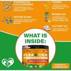 Beloved Pets Flea & Tick Prevention + Complex Multivitamin Chicken Flavored Soft Chew Flea & Tick Prevention Supplement For Dogs, 10-oz Jar 11 Beloved Pets Flea & Tick Prevention + Complex Multivitamin Chicken Flavored Soft Chew Flea & Tick Prevention Supplement For Dogs, 10-oz Jar -Snuggle Paws 1021518 PT3. AC SS1800 V1701453046