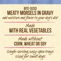 Merrick Lil' Plates Grain-Free Small Breed Wet Dog Food Pint-Sized Puppy Plate -Snuggle Paws 102376 PT6. AC SS1800 V1647908213