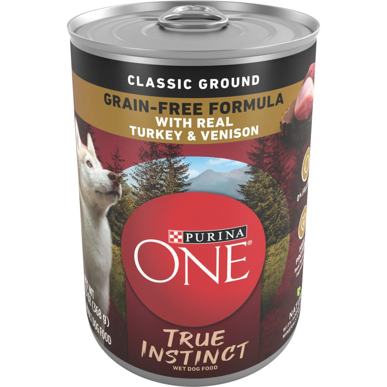 Purina ONE SmartBlend Grain-Free True Instinct Classic Ground With Real Turkey & Venison Canned Dog Food 3 Purina ONE SmartBlend Grain-Free True Instinct Classic Ground With Real Turkey & Venison Canned Dog Food