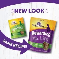 Wellness The Rewarding Life Lamb & Salmon Soft & Chewy Natural Dog Treats -Snuggle Paws 104301 PT2. AC SS1800 V1646350630