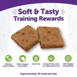 Wellness The Rewarding Life Lamb & Salmon Soft & Chewy Natural Dog Treats -Snuggle Paws 104301 PT3. AC SS1800 V1646346746