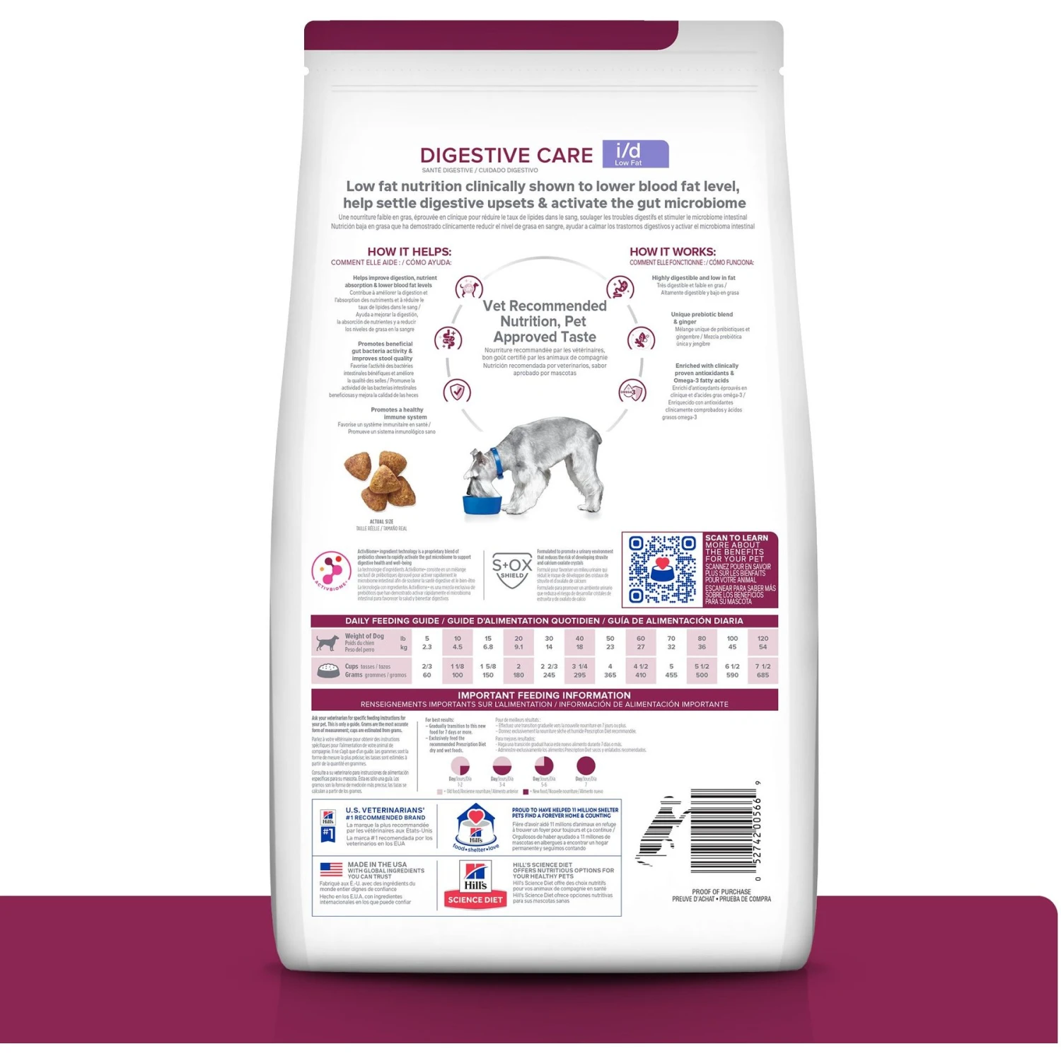 Hill's Prescription Diet I/d Digestive Care Low Fat Chicken Flavor Dry Dog Food 4 Hill's Prescription Diet I/d Digestive Care Low Fat Chicken Flavor Dry Dog Food - Image 2