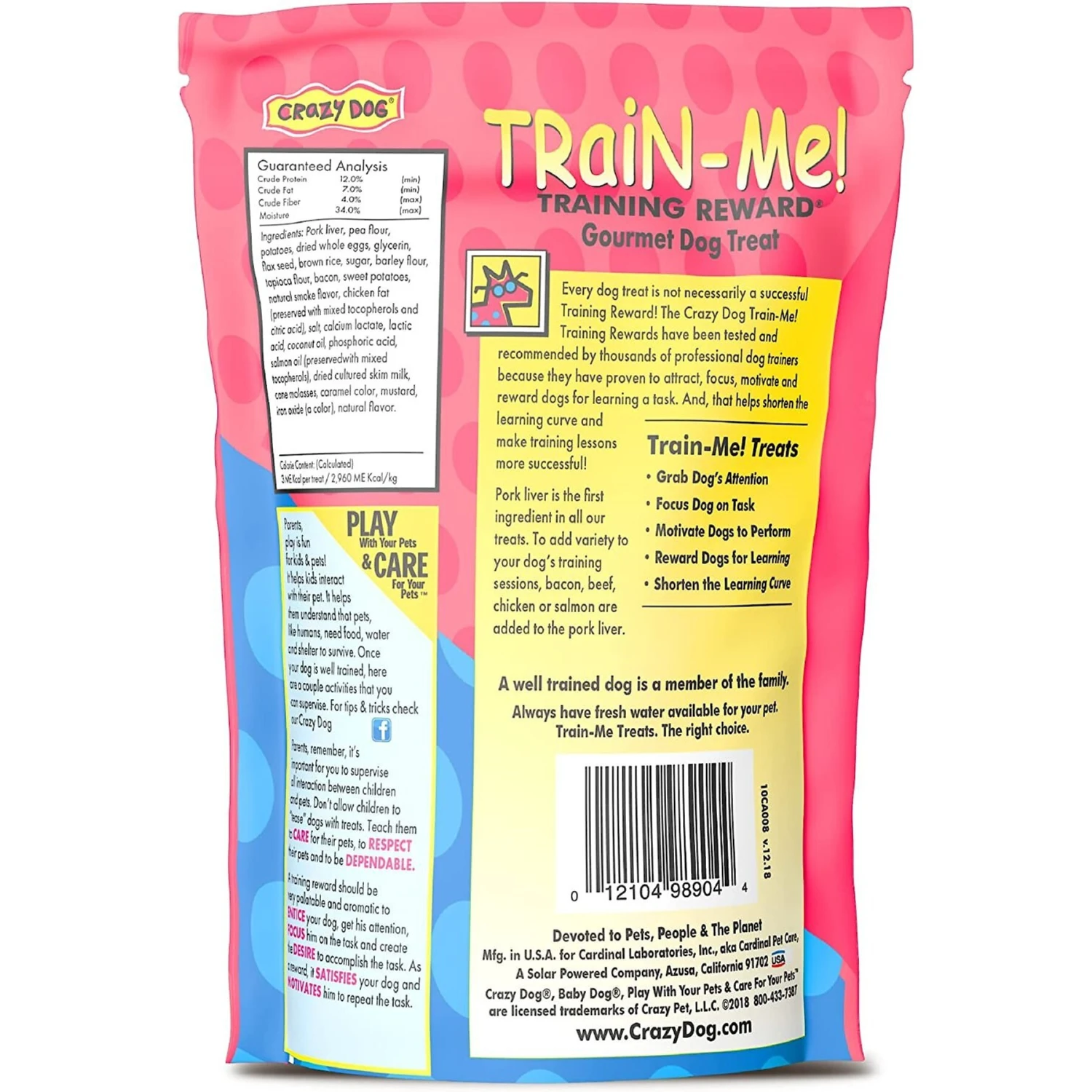 Crazy Dog Train-Me! Bacon Flavor Dog Treats 4 Crazy Dog Train-Me! Bacon Flavor Dog Treats - Image 2