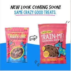 Crazy Dog Train-Me! Bacon Flavor Dog Treats 12 Crazy Dog Train-Me! Bacon Flavor Dog Treats -Snuggle Paws 105765 PT2. AC SS1800 V1680790042