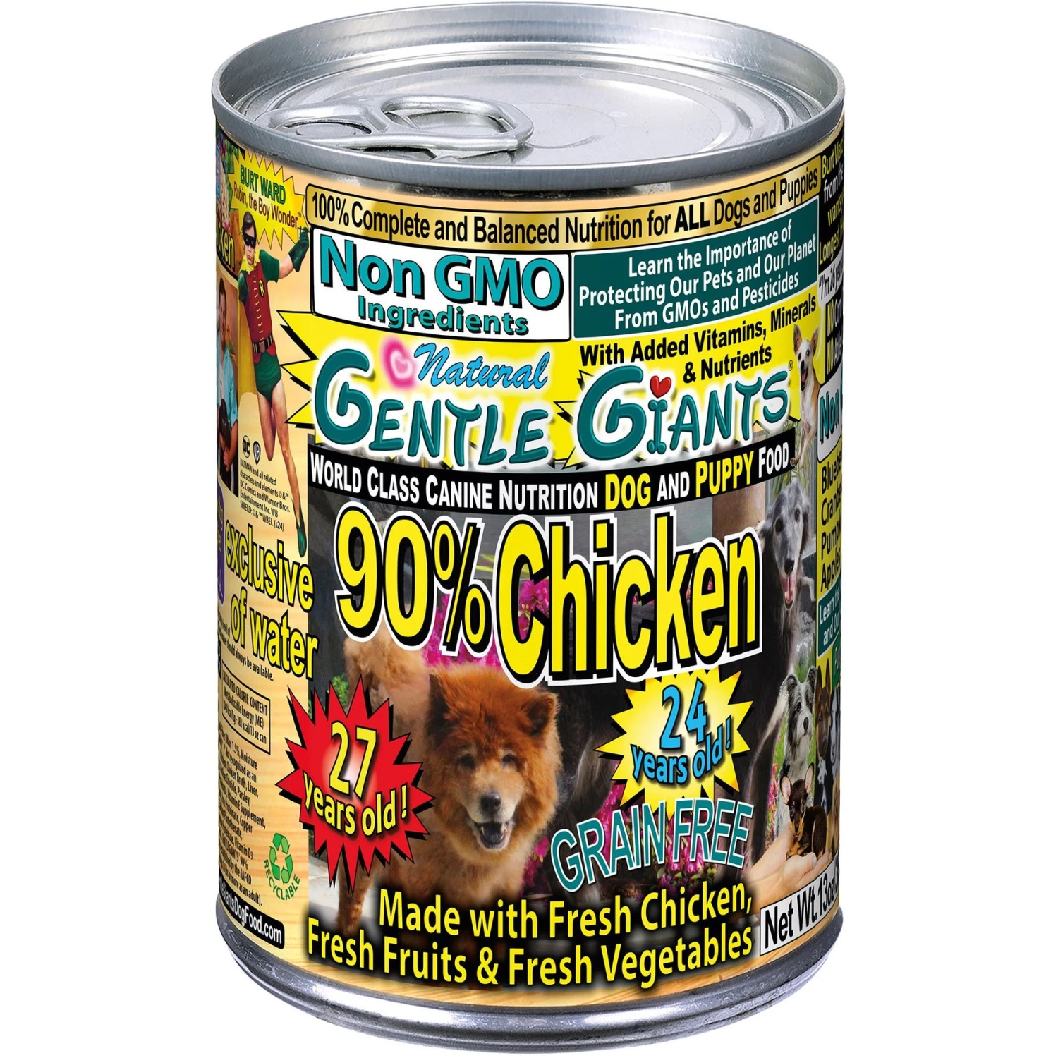 Gentle Giants Natural Non-GMO Puppy Grain-Free Chicken Wet Dog Food 3 Gentle Giants Natural Non-GMO Puppy Grain-Free Chicken Wet Dog Food