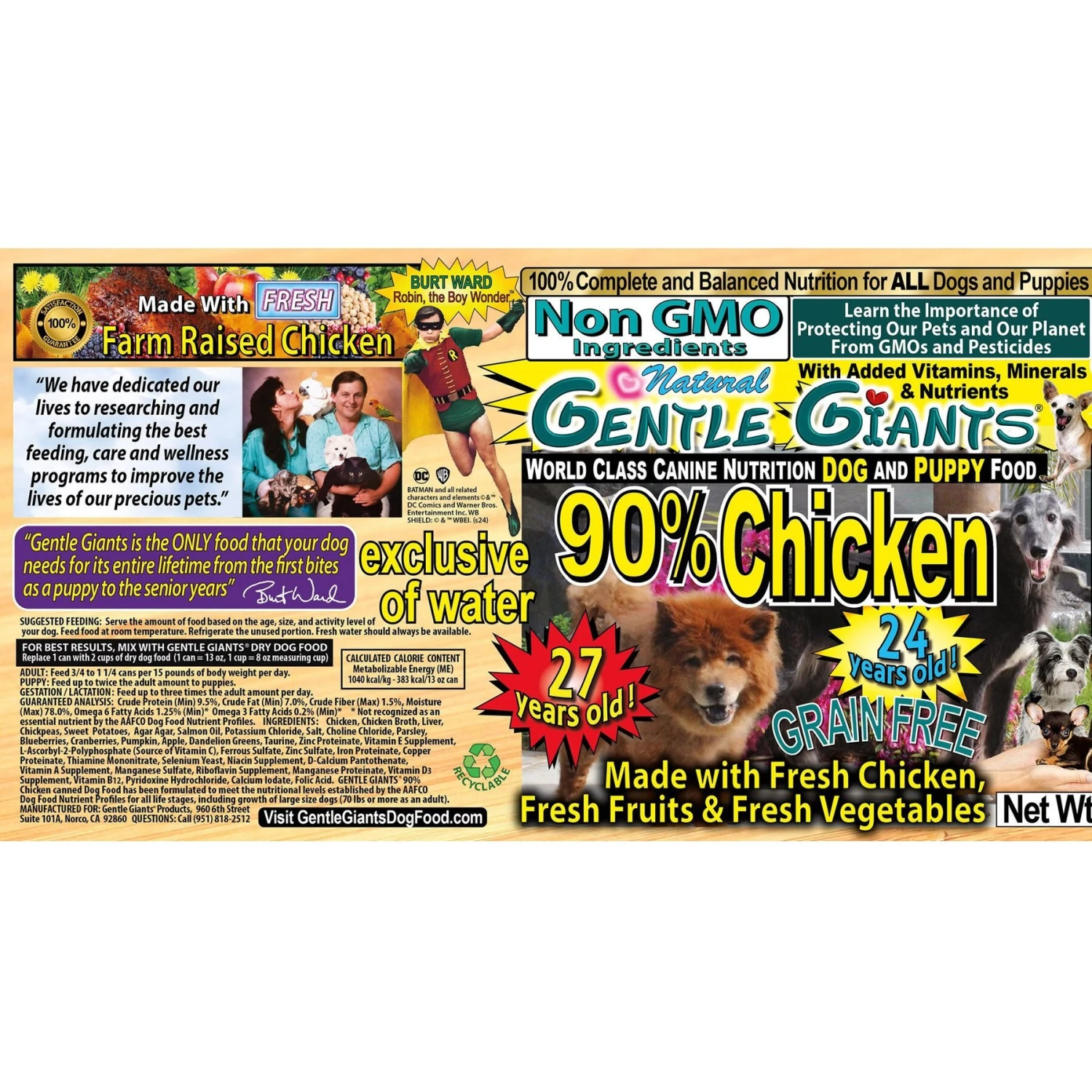 Gentle Giants Natural Non-GMO Puppy Grain-Free Chicken Wet Dog Food 6 Gentle Giants Natural Non-GMO Puppy Grain-Free Chicken Wet Dog Food - Image 4
