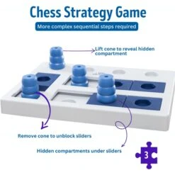 TRIXIE Chess Activity Strategy Game Dog Toy -Snuggle Paws 107269 PT3. AC SS1800 V1686330169