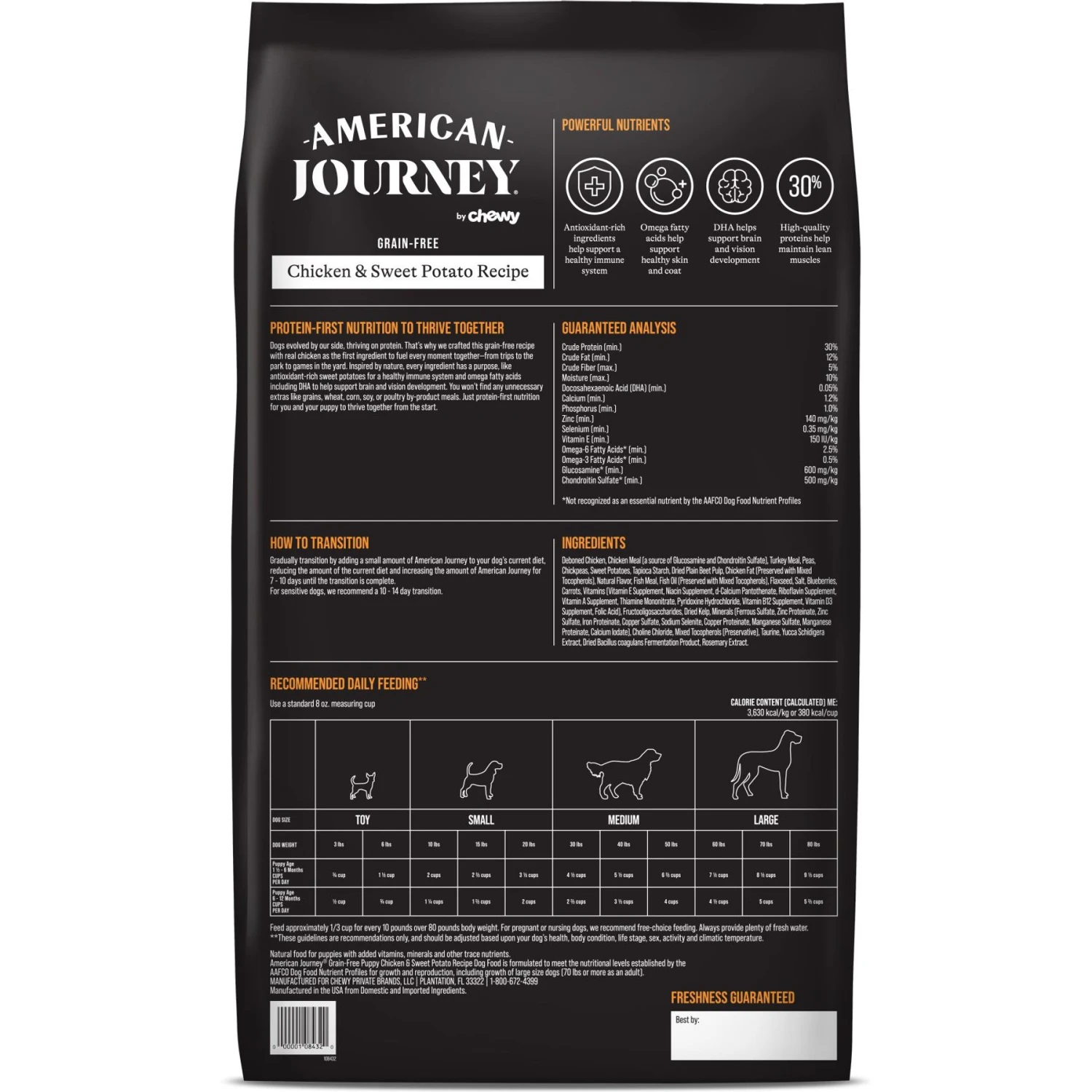 American Journey Puppy Chicken & Sweet Potato Recipe Grain-Free Dry Dog Food 4 American Journey Puppy Chicken & Sweet Potato Recipe Grain-Free Dry Dog Food - Image 2