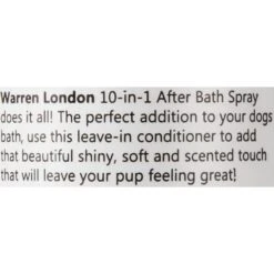 Warren London 10-in-1 Dog After Bath Leave-In Conditioning Spray -Snuggle Paws 112736 PT7. AC SS1800 V1543610577