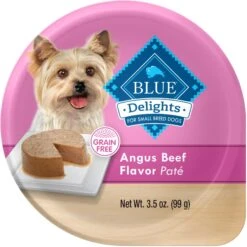 Blue Buffalo Divine Delights Angus Beef Flavor Pate Dog Food Trays -Snuggle Paws 114258 PT2. AC SS1800 V1642638758