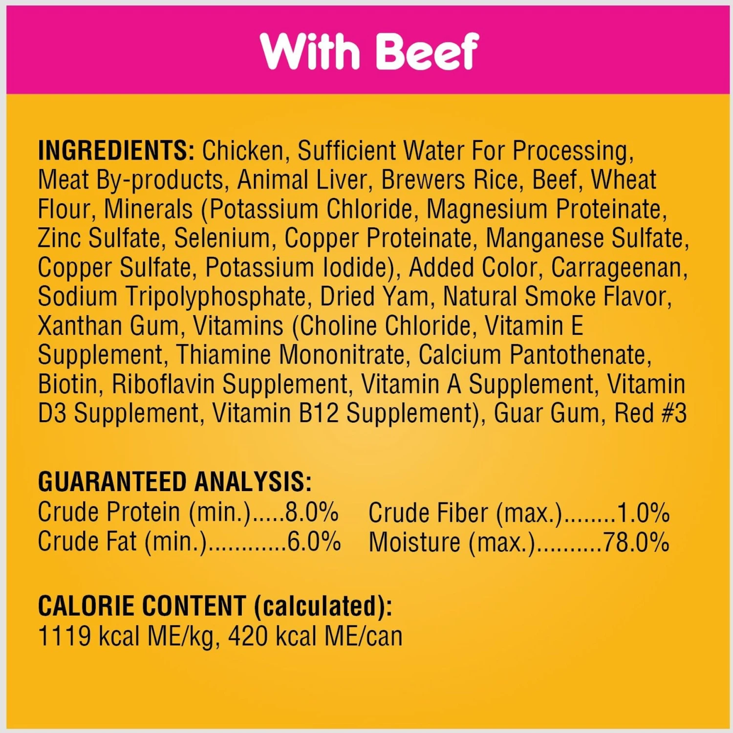 Pedigree Chopped Ground Dinner Chicken With Beef Adult Canned Wet Dog Food Variety Pack 8 Pedigree Chopped Ground Dinner Chicken With Beef Adult Canned Wet Dog Food Variety Pack - Image 6