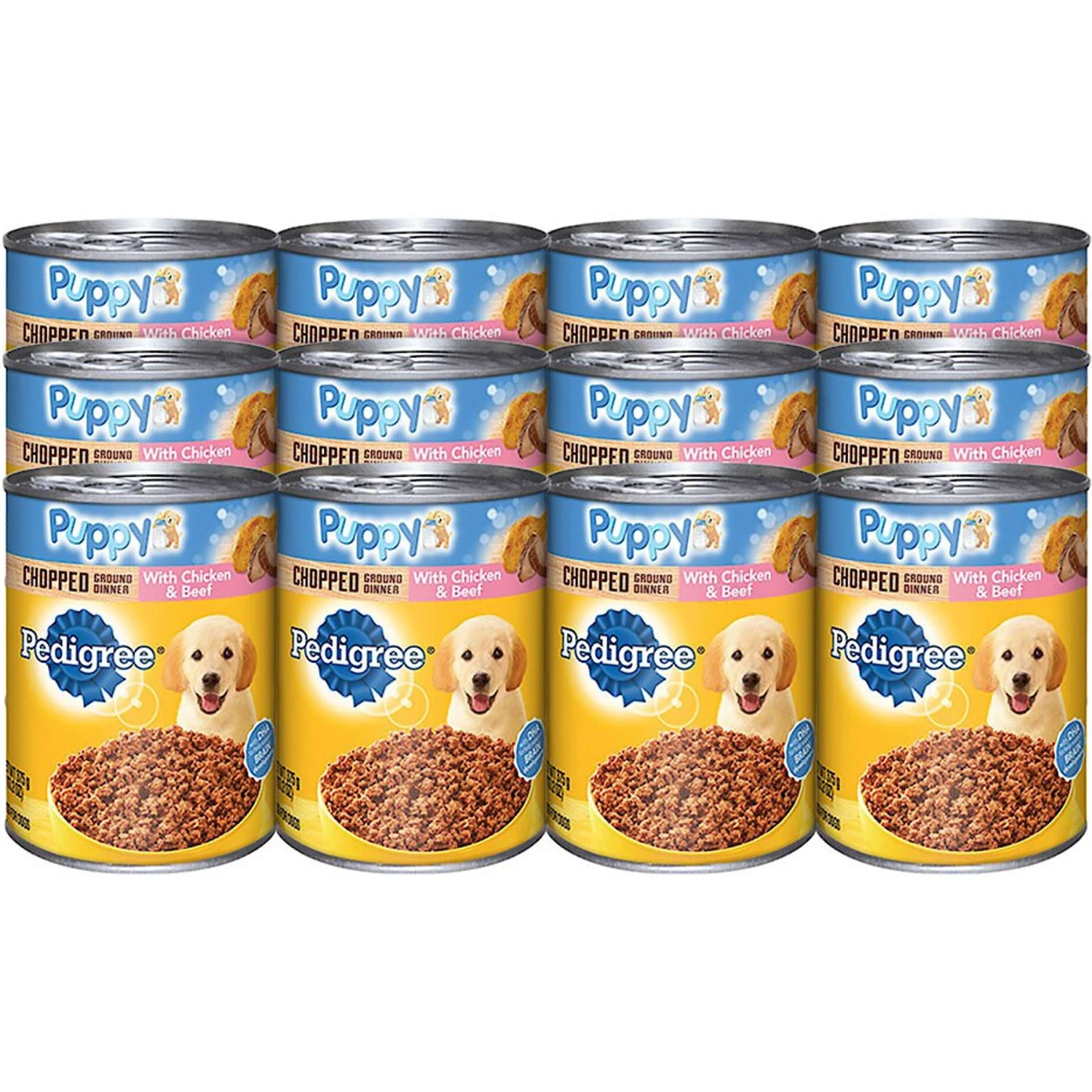 Pedigree Chopped Ground Dinner With Chicken & Beef Puppy Canned Wet Dog Food 5 Pedigree Chopped Ground Dinner With Chicken & Beef Puppy Canned Wet Dog Food - Image 3