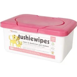 Petkin Dog & Cat Tushie Wipes 12 Petkin Dog & Cat Tushie Wipes -Snuggle Paws 115309 PT4. AC SS1800 V1543860461