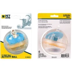 Pet Zone IQ Treat Dispenser Ball Dog Toy -Snuggle Paws 115632 PT8. AC SS1800 V1534452782