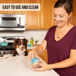 Pet Zone IQ Treat Dispenser Ball Dog Toy -Snuggle Paws 115632 Pt4. AC SS1800 V1583771913