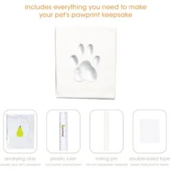 Pearhead Pawprints Dog & Cat Desk Frame, 4 X 6 In -Snuggle Paws 116162 PT2. AC SS1800 V1633963579