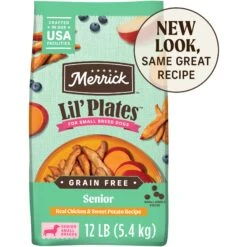 Merrick Lil' Plates Grain-Free Small Breed Dry Dog Food Senior Real Chicken + Sweet Potato Recipe