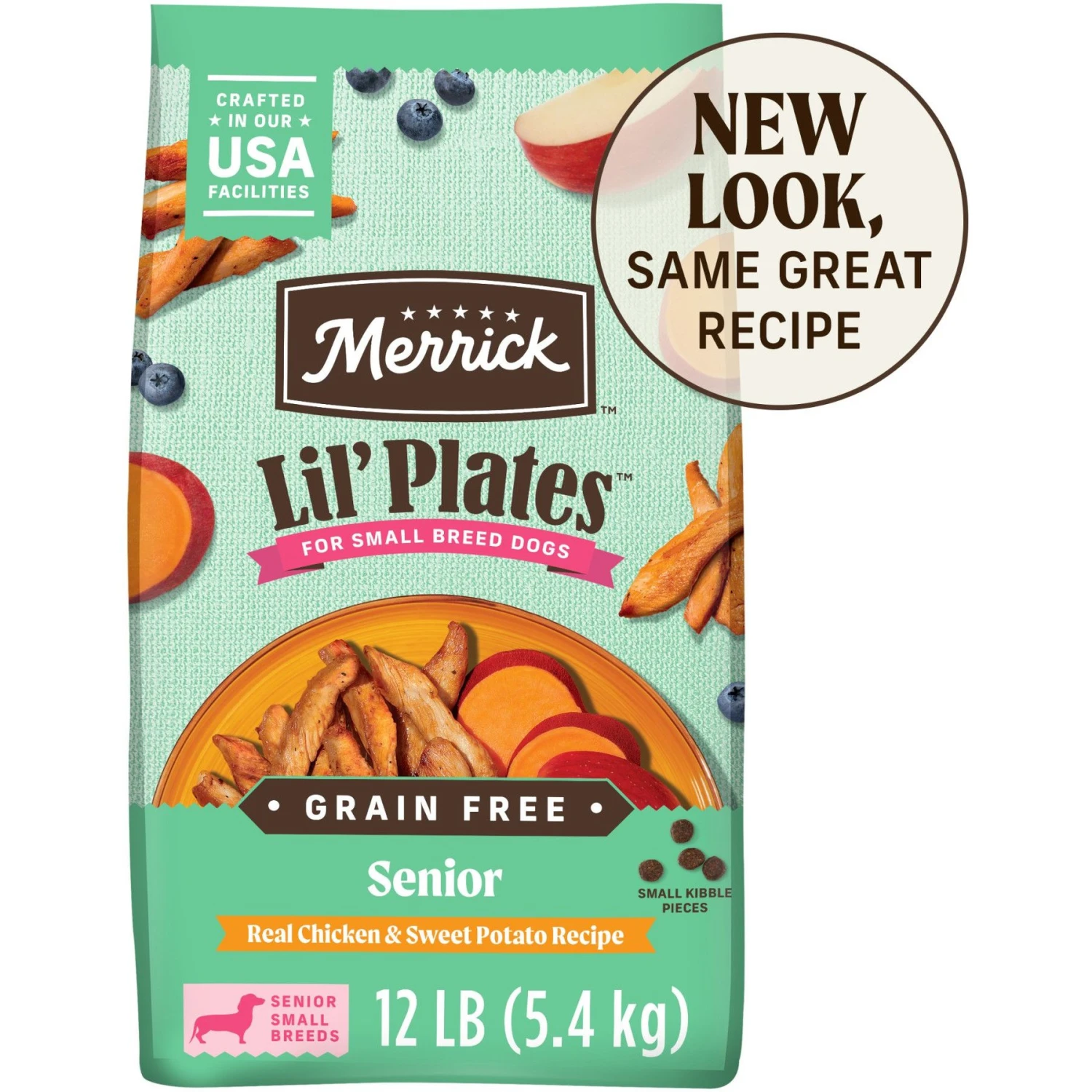 Merrick Lil' Plates Grain-Free Small Breed Dry Dog Food Senior Real Chicken + Sweet Potato Recipe 3 Merrick Lil' Plates Grain-Free Small Breed Dry Dog Food Senior Real Chicken + Sweet Potato Recipe