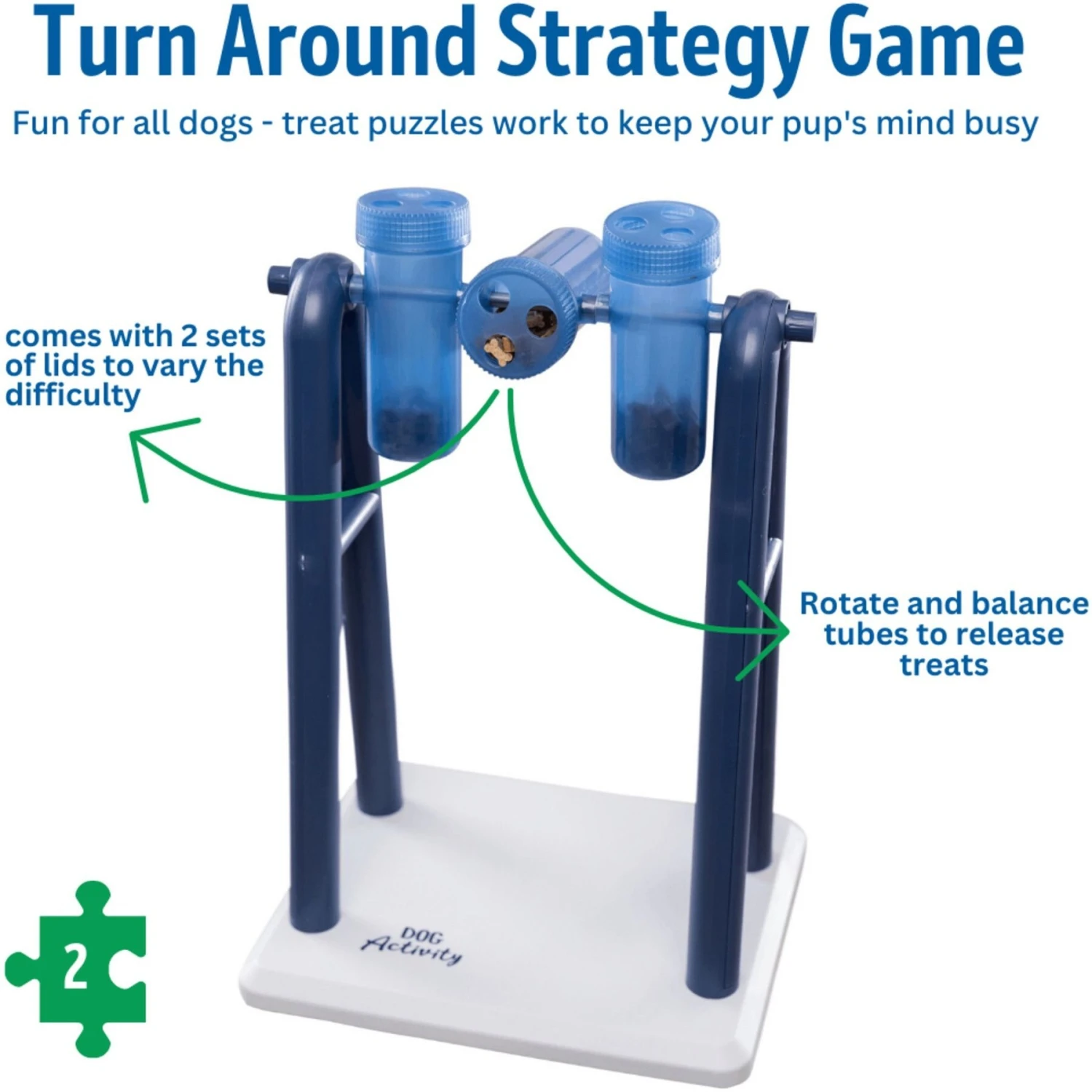 TRIXIE Mad Scientist Turn Around Activity Strategy Game Dog Toy, Level 2 8 TRIXIE Mad Scientist Turn Around Activity Strategy Game Dog Toy, Level 2 - Image 6