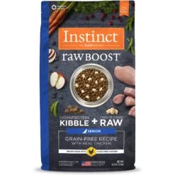 Instinct Raw Boost Senior Grain-Free Recipe With Real Chicken & Freeze-Dried Raw Pieces Dry Dog Food