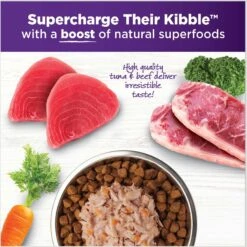 Wellness Bowl Boosters Simply Shreds Tuna, Beef & Carrots Natural Grain-Free Wet Dog Food Mixer Or Topper, 2.8-oz Pouch, Case Of 12 -Snuggle Paws 120809 PT4. AC SS1800 V1673035375