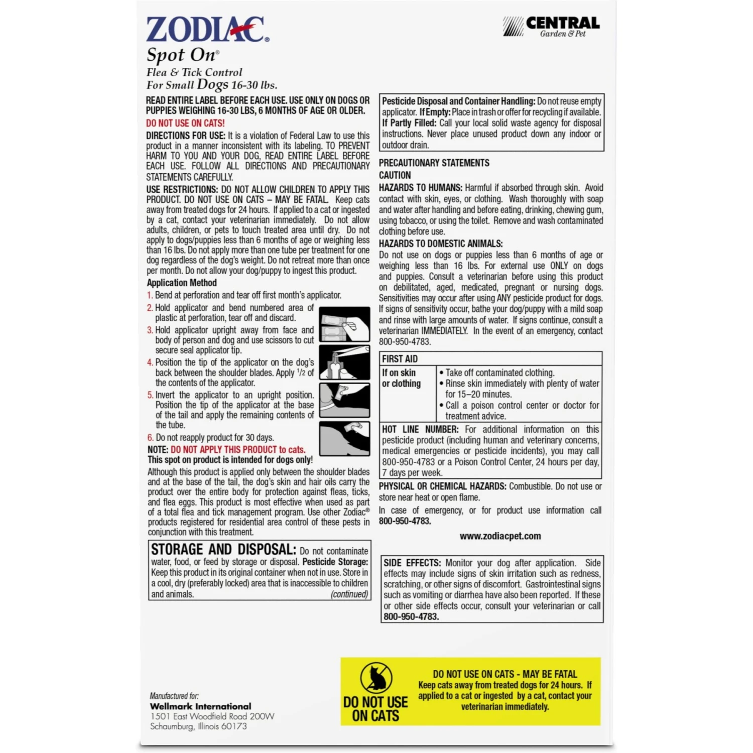 Zodiac Flea & Tick Spot Treatment For Dogs, 16-30 Lbs 4 Zodiac Flea & Tick Spot Treatment For Dogs, 16-30 Lbs - Image 2