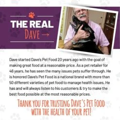 Dave's Pet Food Restricted Bland Diet Lamb & Rice Formula Canned Dog Food -Snuggle Paws 123835 PT5. AC SS1800 V1516740046