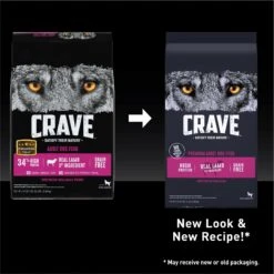 Crave High Protein Lamb Adult Grain-Free Dry Dog Food -Snuggle Paws 126675 PT8. AC SS1800 V1688756865