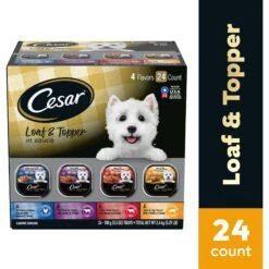 Cesar Loaf In Sauce Variety Pack Grain-Free Small Breed Adult Wet Dog Food Trays -Snuggle Paws 128531 PT2. AC SS1800 V1695650671
