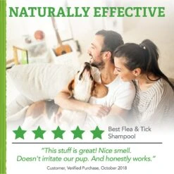 Natural Care Flea & Tick Dog Shampoo, 12-oz Bottle -Snuggle Paws 130100 PT3. AC SS1800 V1632176749
