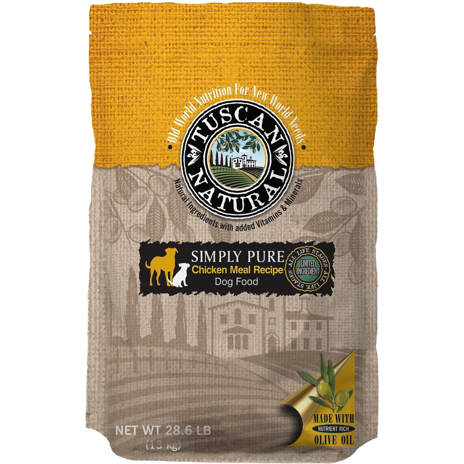 Tuscan Natural Simply Pure Chicken Meal Limited Ingredient Dry Dog Food 3 Tuscan Natural Simply Pure Chicken Meal Limited Ingredient Dry Dog Food