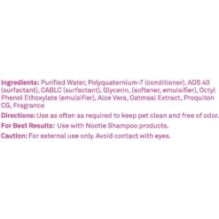 Nootie Japanese Cherry Blossom Dog & Cat Waterless Shampoo Wipes -Snuggle Paws 132622 PT1. AC SS1800 V1515707113