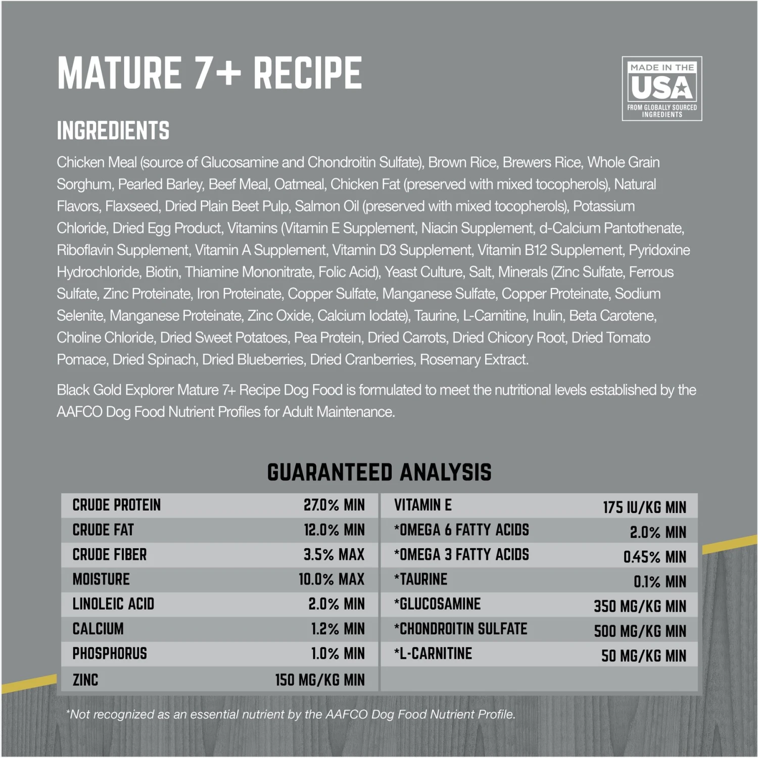 Black Gold Explorer Mature 7+ Formula Dry Dog Food, 40-lb Bag 10 Black Gold Explorer Mature 7+ Formula Dry Dog Food, 40-lb Bag - Image 8