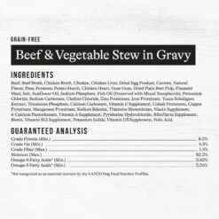 American Journey Stews Beef & Vegetables Recipe In Gravy Grain-Free Canned Dog Food -Snuggle Paws 133879 PT8. AC SS1800 V1696622786