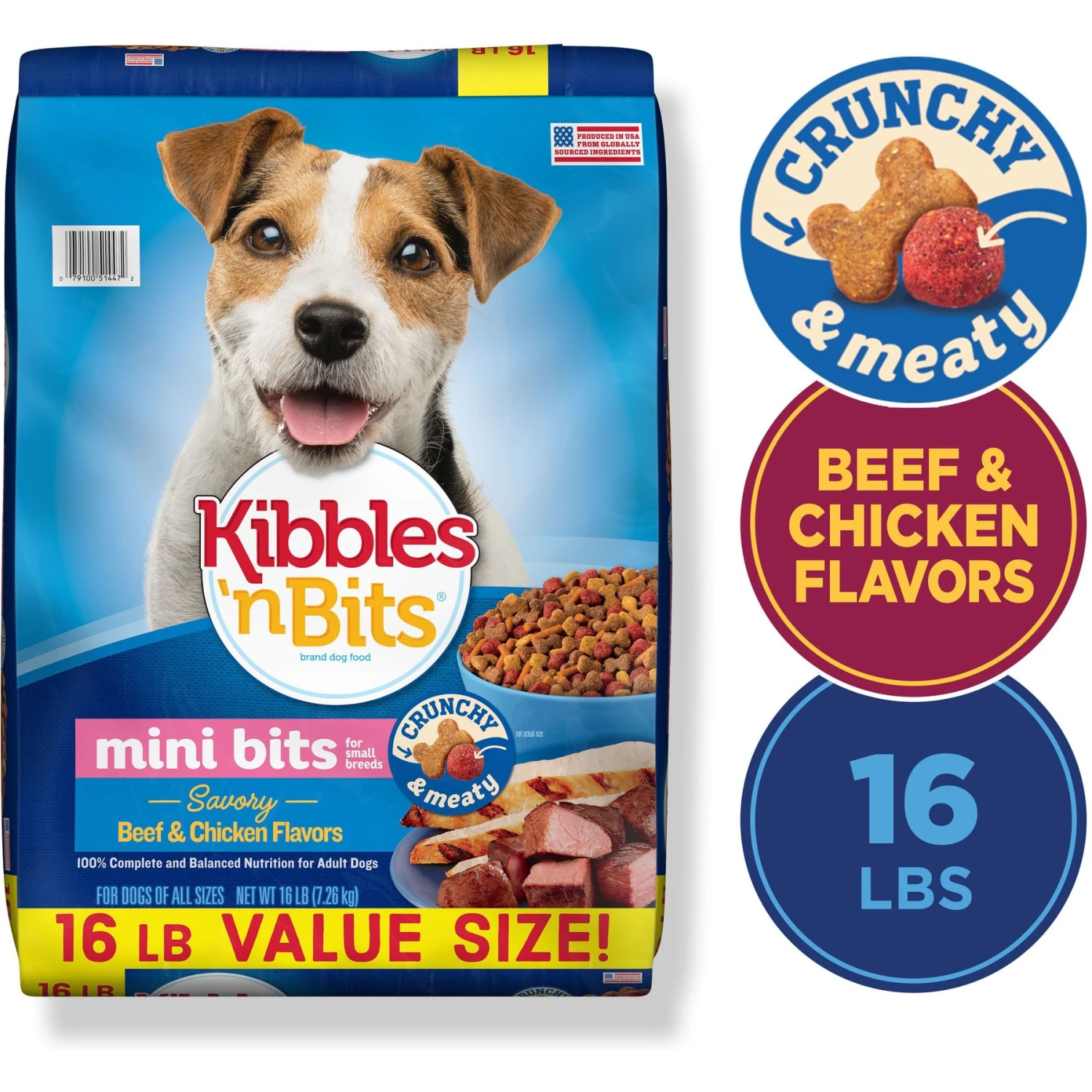 Kibbles 'n Bits Small Breed Mini Bits Savory Beef & Chicken Flavors Dry Dog Food 4 Kibbles 'n Bits Small Breed Mini Bits Savory Beef & Chicken Flavors Dry Dog Food - Image 2