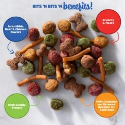 Kibbles 'n Bits Original Savory Beef & Chicken Flavors Dry Dog Food -Snuggle Paws 134039 PT4. AC SS1800 V1693492585