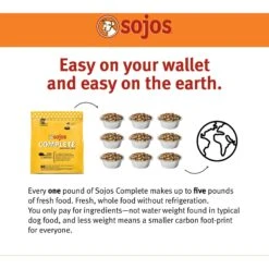 Sojos Complete Beef Recipe Adult Grain-Free Freeze-Dried Raw Dog Food -Snuggle Paws 139203 PT3. AC SS1800 V1611088577