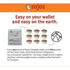 Sojos Complete Turkey & Salmon Recipe Senior Grain-Free Freeze-Dried Raw Dog Food -Snuggle Paws 139210 PT3. AC SS1800 V1611088618