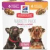 Hill's Science Diet Adult Small Paws Chicken & Vegetables & Beef & Vegetables Variety Pack Wet Dog Food Trays