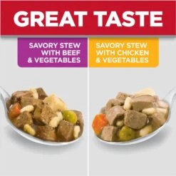 Hill's Science Diet Adult Small Paws Chicken & Vegetables & Beef & Vegetables Variety Pack Wet Dog Food Trays -Snuggle Paws 140080 PT3. AC SS1800 V1692734143