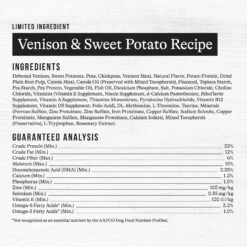 American Journey Limited Ingredient Venison & Sweet Potato Recipe Grain-Free Dry Dog Food -Snuggle Paws 140926 PT8. AC SS1800 V1665685150