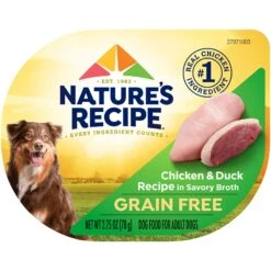 Nature's Recipe Grain-Free Chicken & Duck Recipe In Broth Wet Dog Food