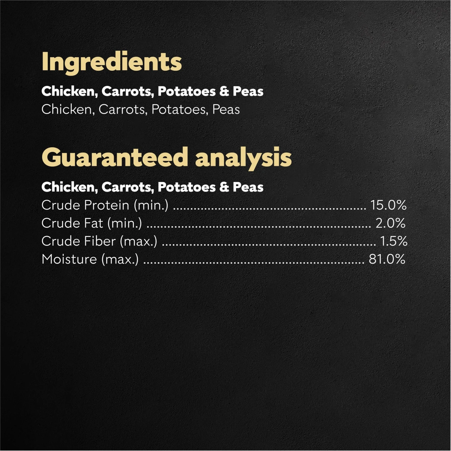 Cesar Simply Crafted Chicken, Carrots, Potatoes & Peas Limited-Ingredient Adult Wet Dog Food Topper 8 Cesar Simply Crafted Chicken, Carrots, Potatoes & Peas Limited-Ingredient Adult Wet Dog Food Topper - Image 6