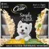 Cesar Simply Crafted Variety Pack Chicken & Chicken, Carrots & Green Beans Limited-Ingredient Adult Wet Dog Food Topper -Snuggle Paws 141033 MAIN. AC SS1800 V1695650079