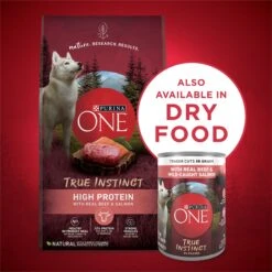 Purina ONE SmartBlend True Instinct Tender Cuts In Gravy With Real Beef & Wild-Caught Salmon Canned Dog Food -Snuggle Paws 141241 PT6. AC SS1800 V1671743699